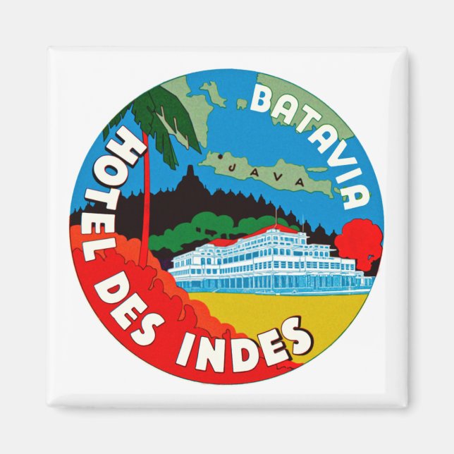 Batavia Hotel Des Indies Magnet (Vorne)