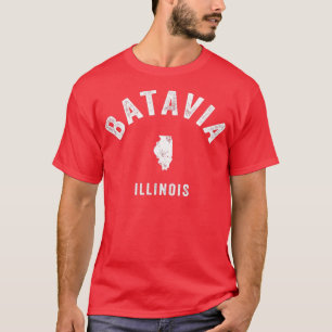 Batavia Illinois IL Vintage 70s Athletic Sports De T-Shirt