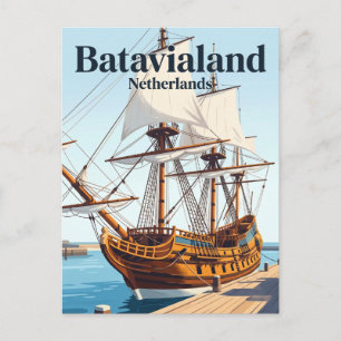 Batavialand Niederlande Postkarte