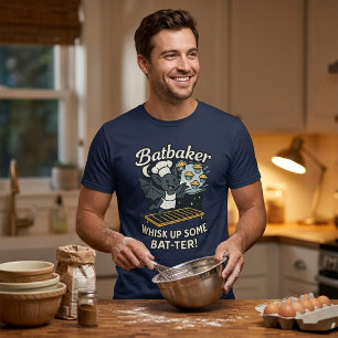 Batbaker Lustiges Backen Wortspiel Süßes Shirt
