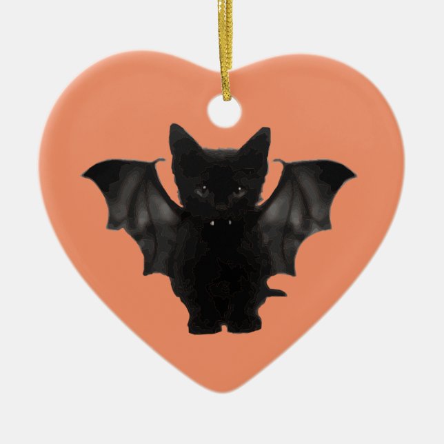 Batcat Miezekatze Keramikornament (Vorne)