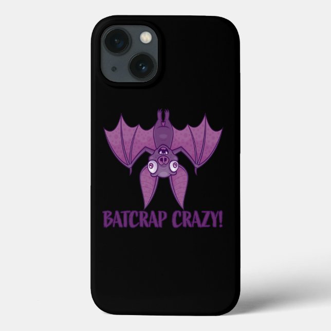Batcrap Crazy Wacky Cartoon Bat Case-Mate iPhone Hülle (Rückseite)
