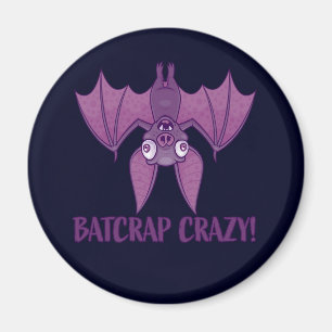 Batcrap Crazy Wacky Cartoon Bat Magnet
