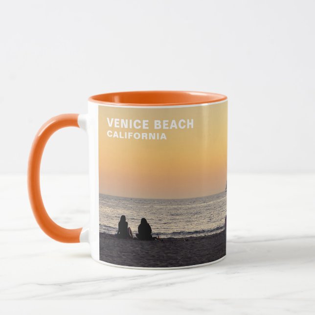Bateau à Sunset - Venice Beach, CA Mug (Gauche)