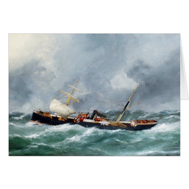 Bateau à vapeur Finsbury 1881 (Devant horizontal)