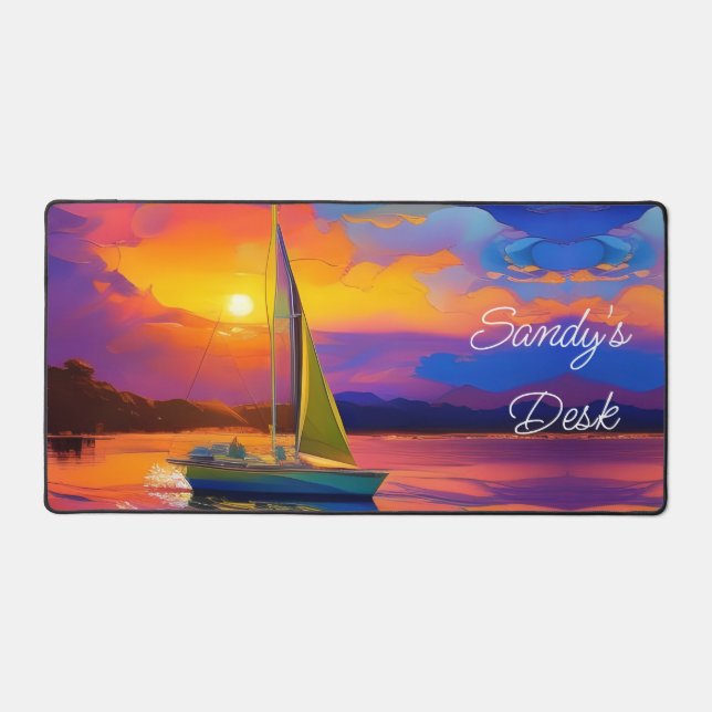 Bateau à voile à Sunset (Recto)
