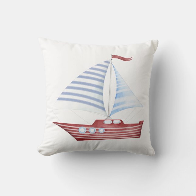 Bateau à voile Coussin nautique (Recto)