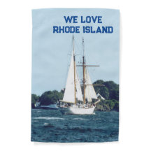 Bateau à voile et mot personnalisation drapeau du