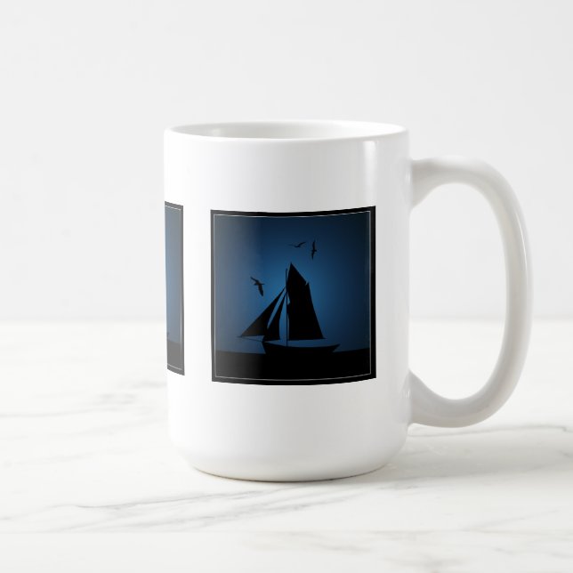 Bateau à voile Ocean Blue Mugs (Droite)