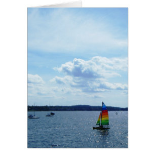 "Bateau à voile sur le lac Champlain"