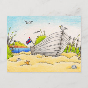 Bateau Beaché - Carte postale