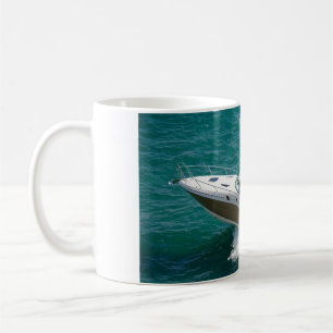 Bateau blanc en céramique de tasses de tasses de