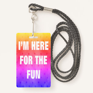 Bateau De Croisière Badge Lanyard Rose Ici Pour Le