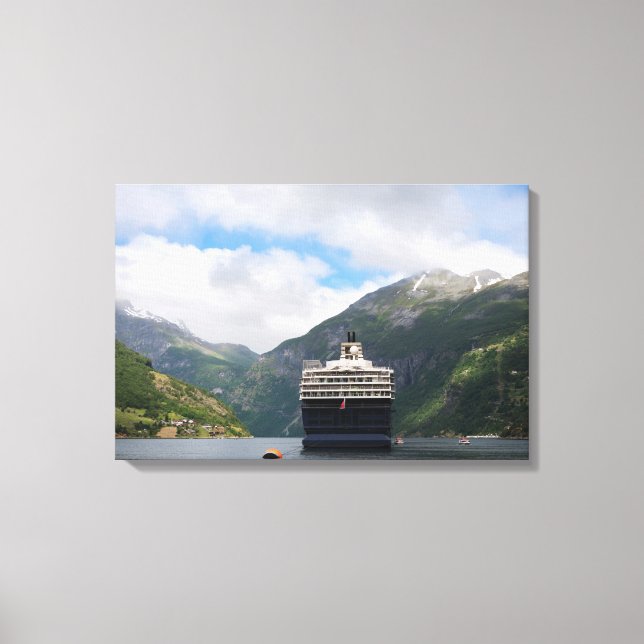 Bateau de croisière en toile Geirangerfjord (Recto)