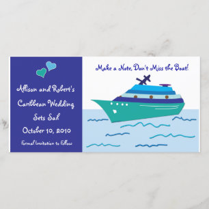 Bateau de croisière Enregistrer la date Cartes pho