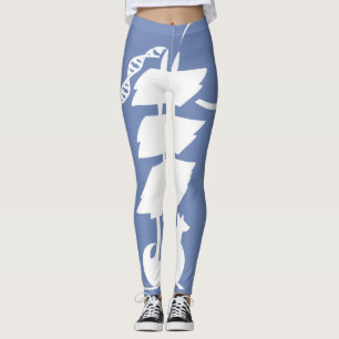 Bateau de Leggings de Genes (blanc)