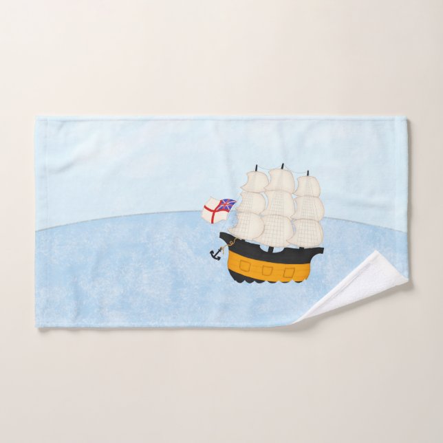 Bateau De Marine En Mer Milieu Merveilleux Maritim (Serviette à main)