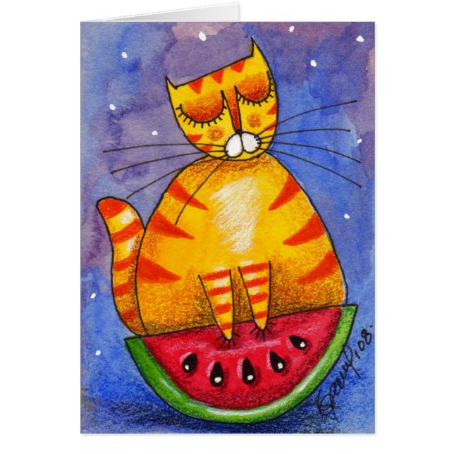 Bateau de pastèque - carte (Devant)