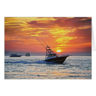 Bateau de pêche, Key West, Floride, Coucher de sol
