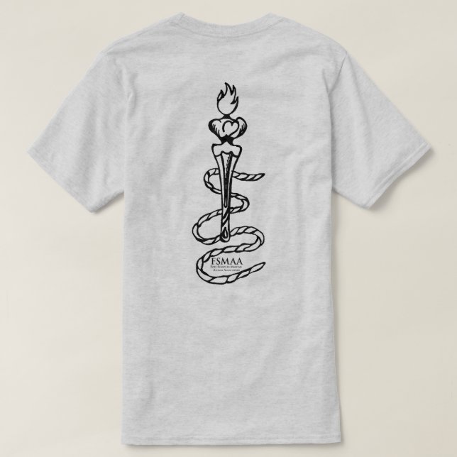 Bateau et T-shirt de torche (Design dos)