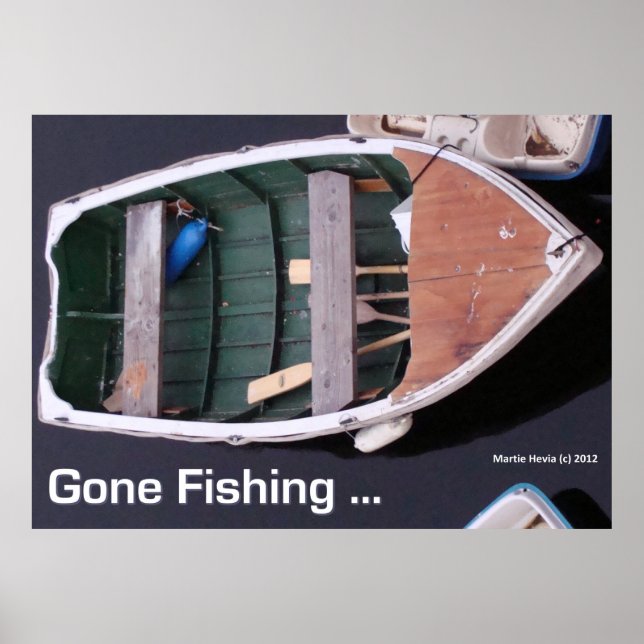 Bateau - Gone Fishing - Poster (Devant)
