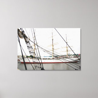 Bateau haut blanc - Toile