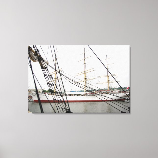 Bateau haut blanc - Toile (Recto)