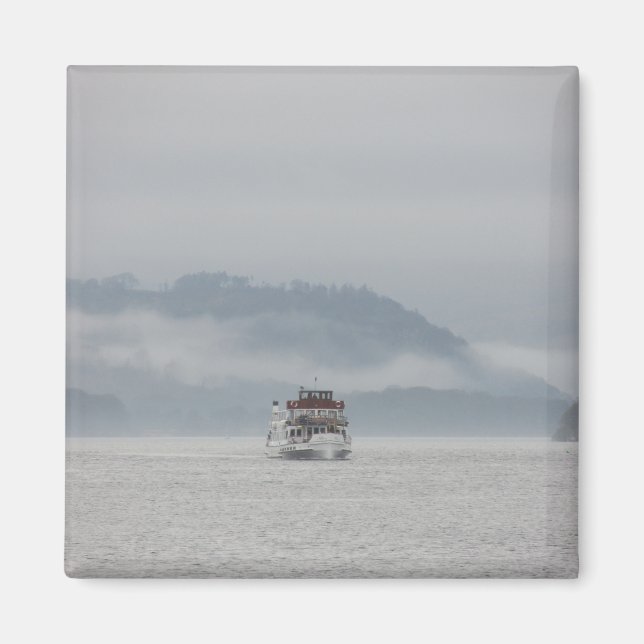 Bateau Sur Windermere Magnet (Devant)