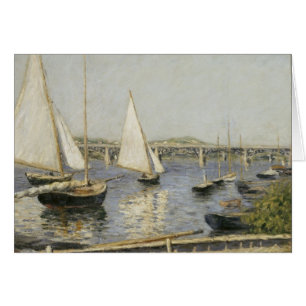 Bateaux à voile à Argenteuil par Gustave Caillebot