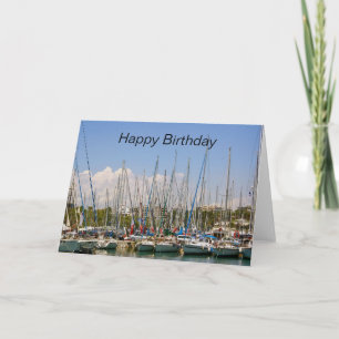 Bateaux à voile Bonne carte d'anniversaire