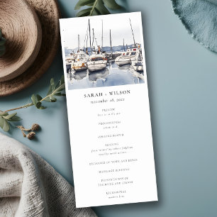 Bateaux côtiers à Harbour Programme de mariage mar