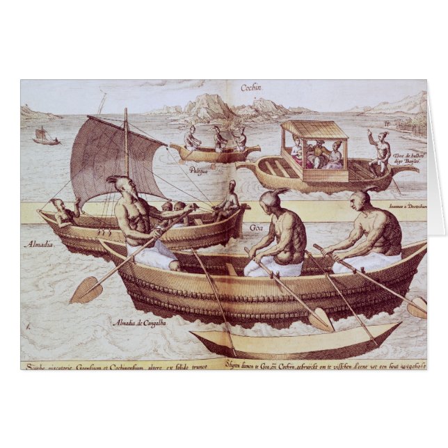 Bateaux dans Goa (Devant horizontal)