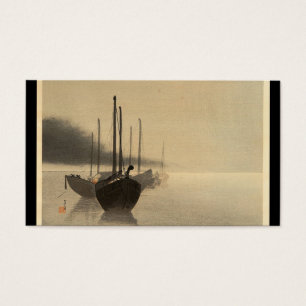 Bateaux dans la brume par Seitei Watanabe 1851 -