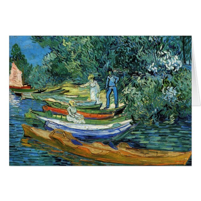 Bateaux d'aviron de Van Gogh sur les banques de (Devant horizontal)