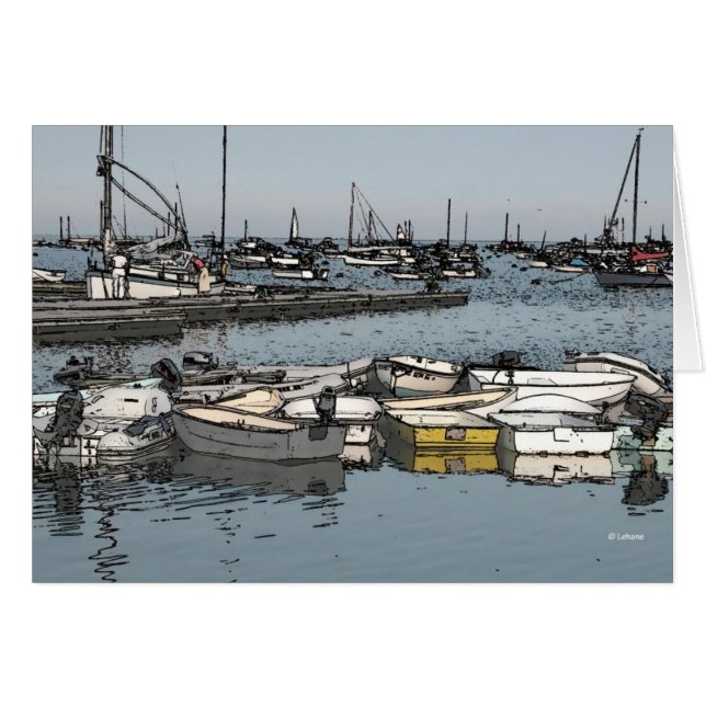 Bateaux de dock--cartes vierges (Devant horizontal)