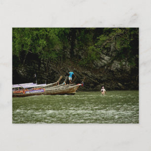 Bateaux de pêche   Carte postale Krabi, Thaïlande