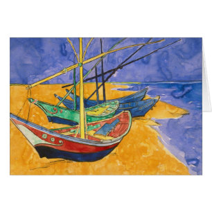 Bateaux de pêche de Vincent van Gogh   sur la