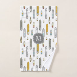 Bateaux nautiques Sur la rivière blanc w monogramm