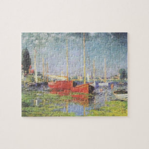 Bateaux rouges à Argenteuil Puzzle