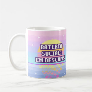 Bateria Social: En Descans Pixel Mug