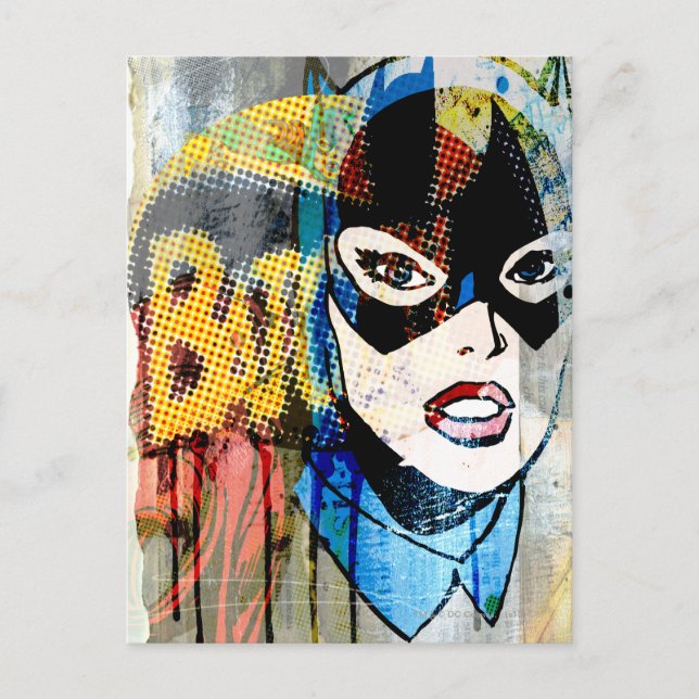 Batgirl Head Postkarte (Vorderseite)
