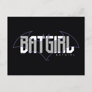 Batgirl Hi-Tech Name Graphic Postkarte