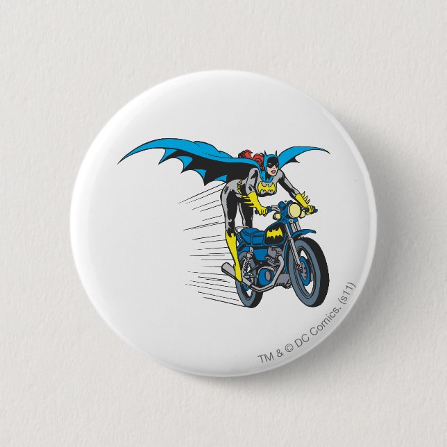 Batgirl im Batcycle Button (Vorderseite)