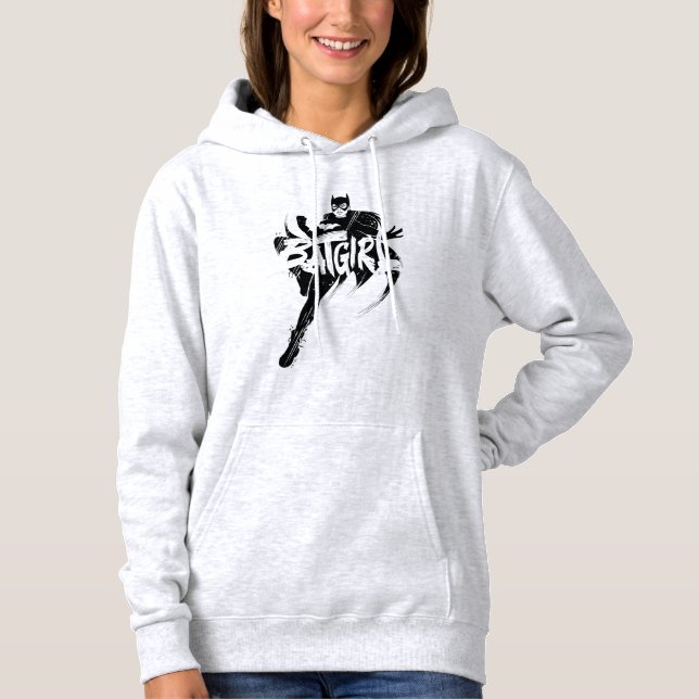 Batgirl Ink Brush Name Hoodie (Vorderseite)