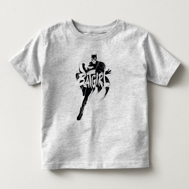 Batgirl Ink Brush Name Kleinkind T-shirt (Vorderseite)