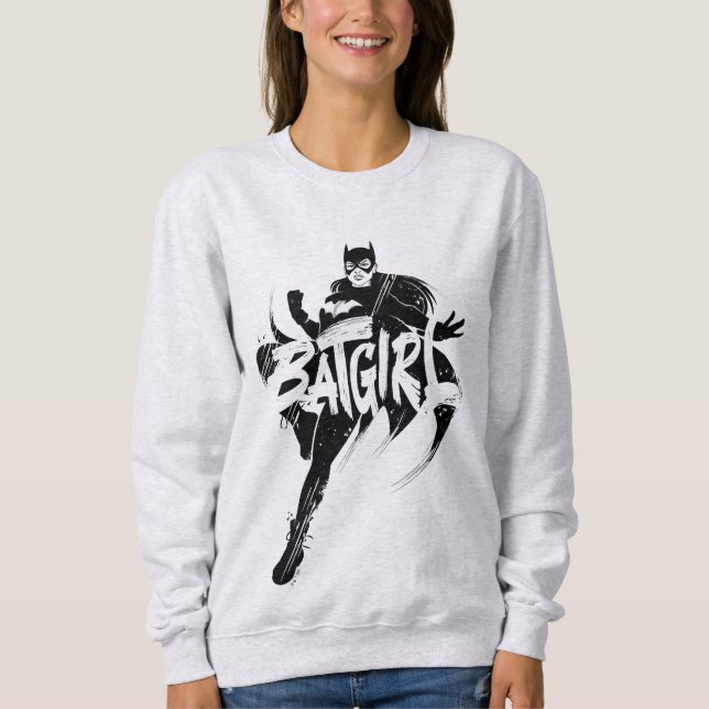 Batgirl Ink Brush Name Sweatshirt (Vorderseite)