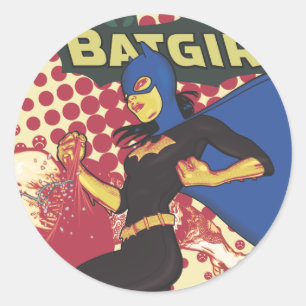 Batgirl Runder Aufkleber