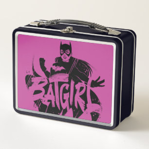 Batgirl-Tintenpinsel-Name Metall Brotdose