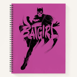 Batgirl-Tuschpinsel-Name Notizbuch