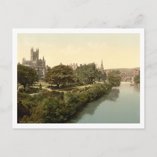 Bath Abbey, Bath, Somerset, England Postkarte (Vorderseite)